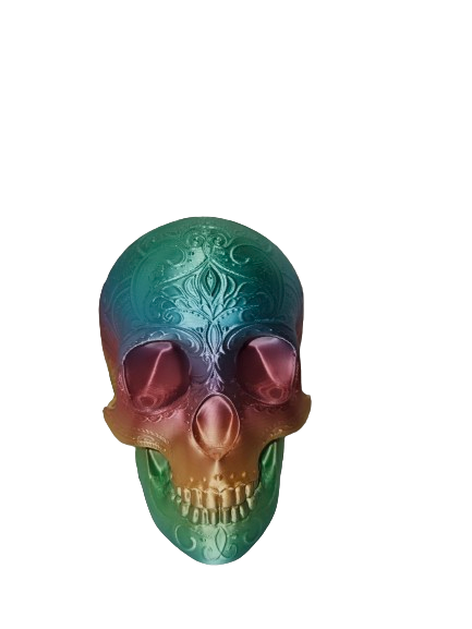 Mandala-lace skull