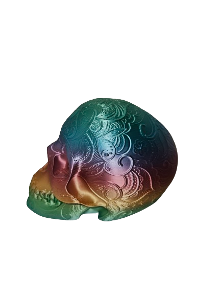 Mandala-lace skull