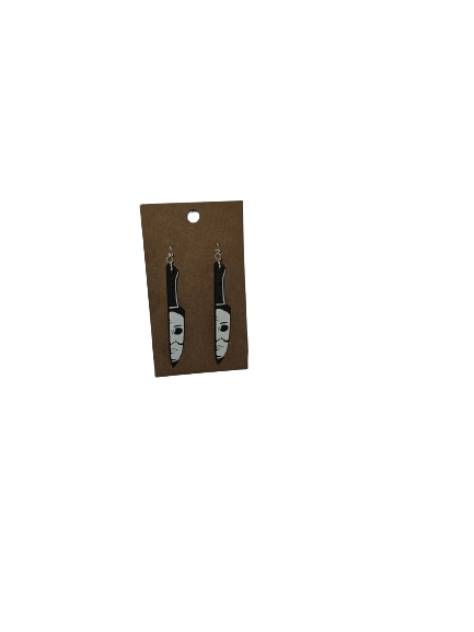 Michael Myers Knife Earrings