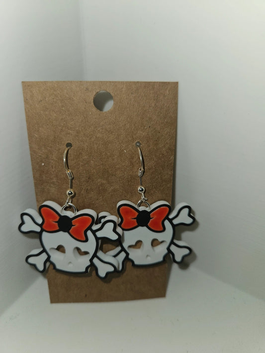 Cute Skull & Bones Earrings