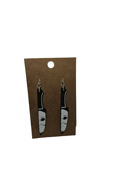 Michael Myers Knife Earrings